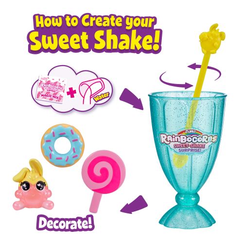 ריינבוקורן בכוס מילקשייק- כלבלב הסוכריות