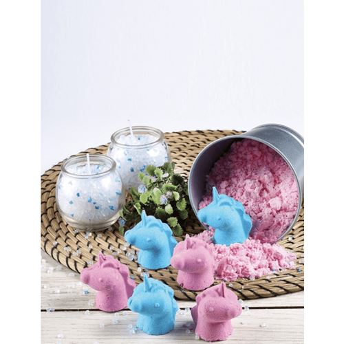 ערכת יצירה להכנת פצצות אמבטיה חד קרן יפות ומפנקות!