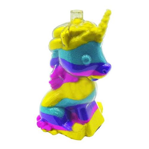 ערכת יצירה לילדים - מילוי בקבוקי חול בצורת חד קרן עם חול ...