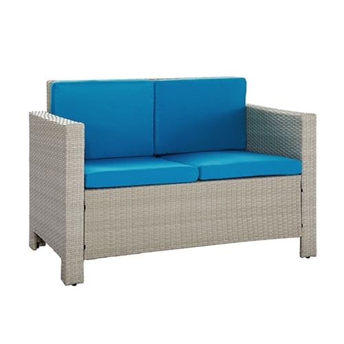 מערכת ישיבה לגינה 4 חלקים קנקון צבע כחול