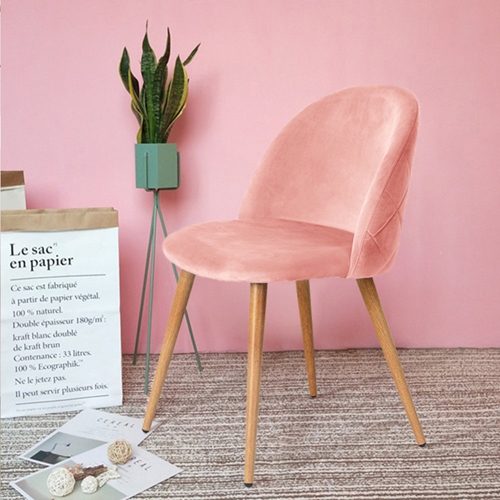 סט 4 כיסאות מרופדים קטיפה לפינת אוכל דגם מדריד