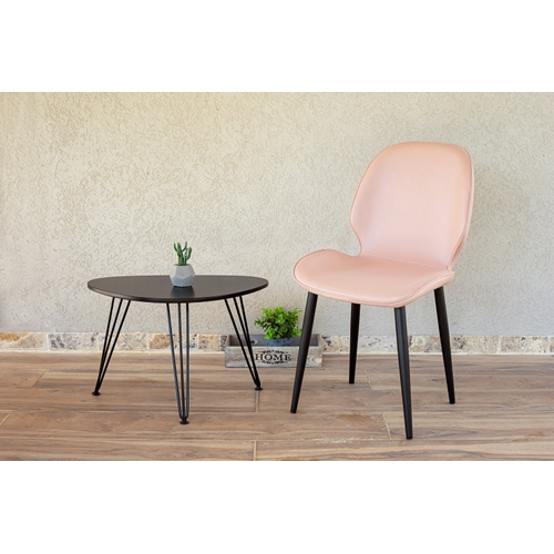 סט 4 כיסאות מרופדים דמוי עור לפינת אוכל דגם מרסיי