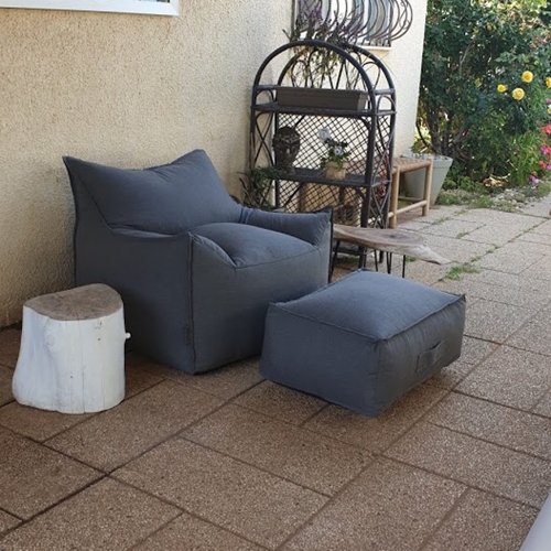 פוף כורסא מעוצב במגוון צבעים דגם SICILIA outdoors