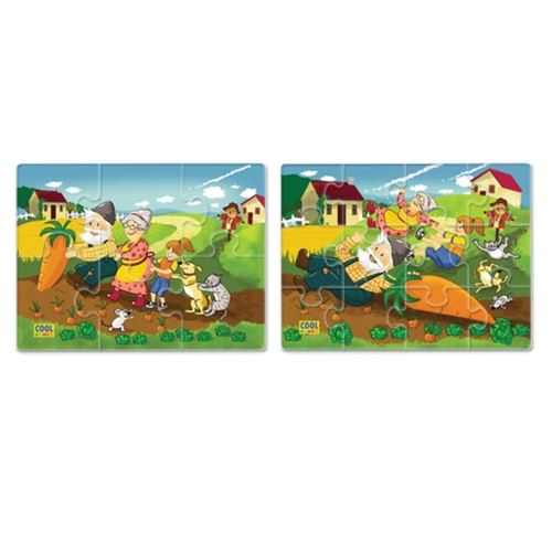 2 פאזלים מגנטיים לפעוטות - אליעזר והגזר