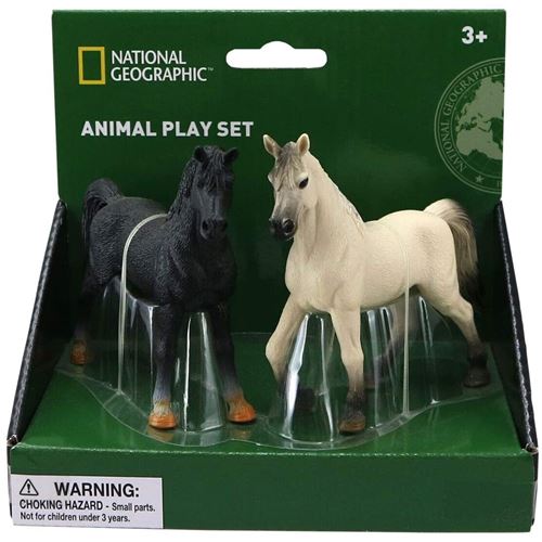 מארז חיות חווה- סוס לבן וסוס שחור