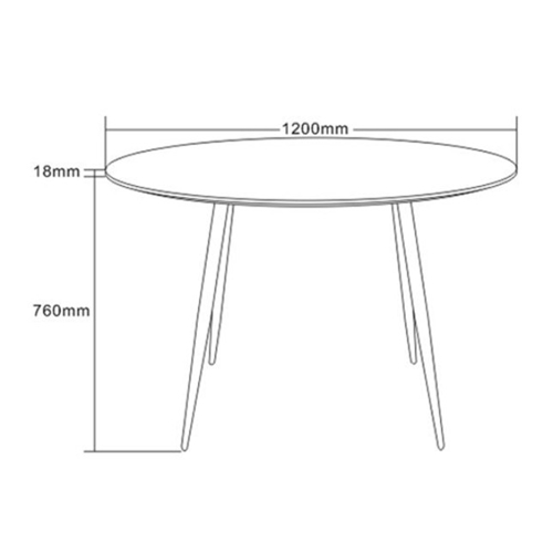 שולחן אוכל עגול DEAL בעיצוב מודרני מבית URBAN