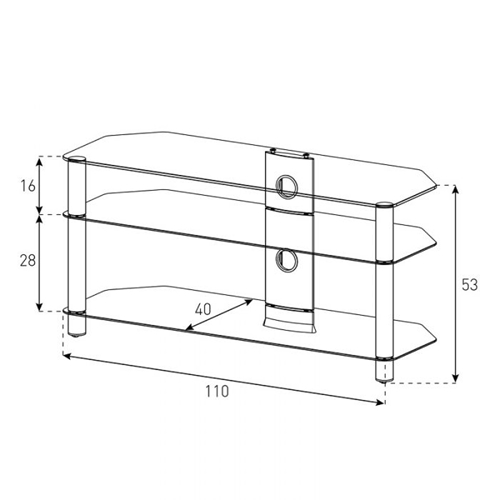 שולחן טלויזיה נאו עד 55" SONOROUS