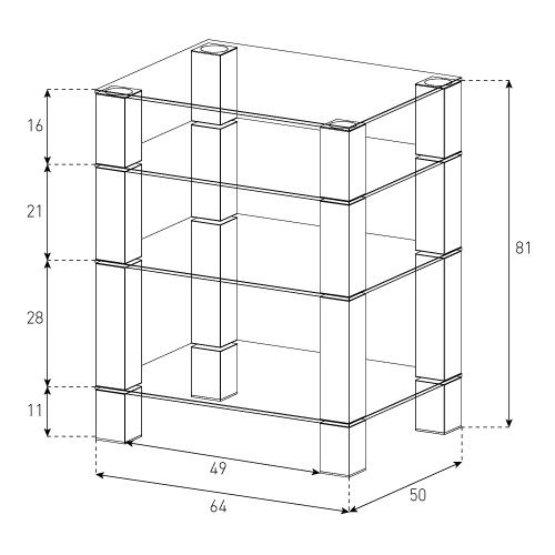 ארונית למערכות סטריאו SONOROUS