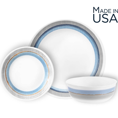 סט צלחות 48 חלקים ל 12 סועדים של קורנינג