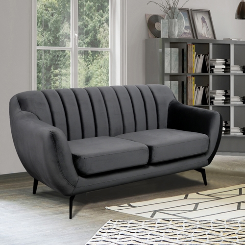 ספה דו מושבית מבד קטיפה דגם פורטו HOME DECOR