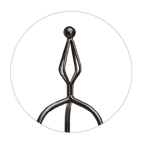 עמוד מעוצב ממתכת לתמיכת צמחים מטפסים לעיצוב הגינה