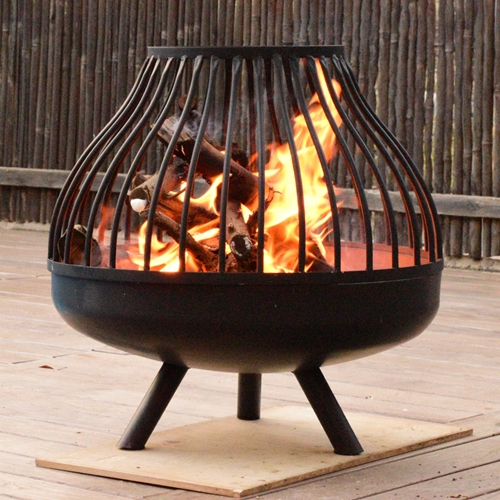 קערת מדורה מעוצבת בקוטר 50 ס"מ ממתכת לחימום ובישול