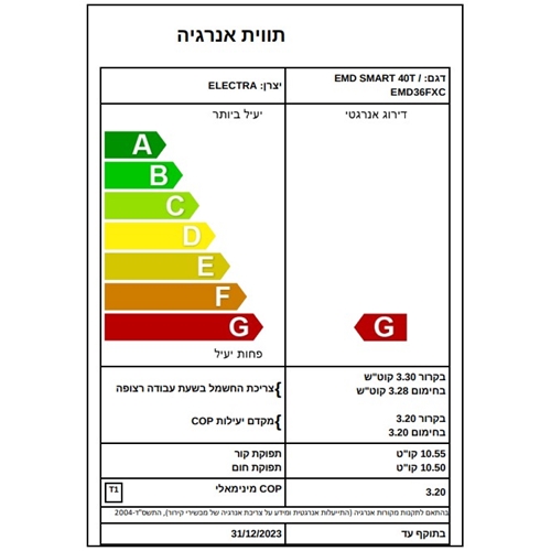 מזגן מיני מרכזי ELECTRA EMD-40T 3PH 37,000BTU