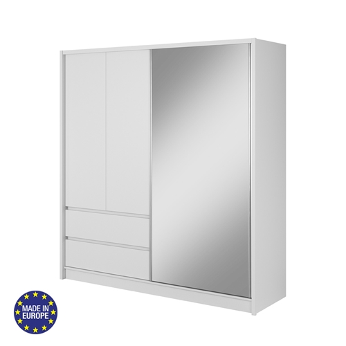 ארון בגדים 200 ס"מ משולב הזזה ופתיחה HOME DECOR