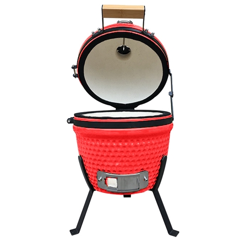 מעשנת קרמית 13 אינץ' צבע אדום NET BROIL