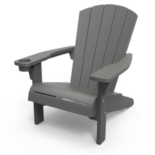 כסא דגם אדירונדק בצבע אפור מבית KETER כתר