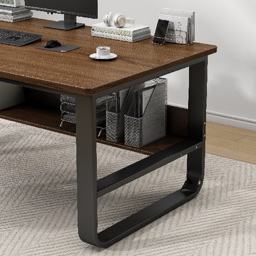 שולחן מחשב רוחב 140 ס"מ TORONTO צבע עץ בשילוב שחור