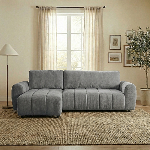 מערכת ישיבה פינתית נפתחת למיטה דגם טופז