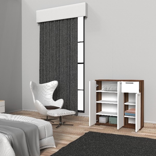 ארון אחסון 3 דלתות ומגירה דגם 6545 מבית H.KLEIN