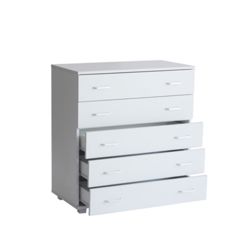 שידה 5 מגירות דגם 53745 לבן או אלון מבית H.KLEIN