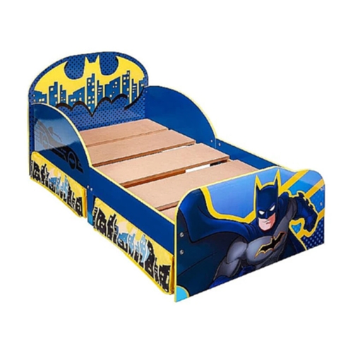 מיטת ילדים מעץ באטמן כולל 2 מגירות אחסון