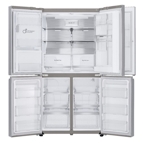 מקרר 4 דלתות בנפח 653 ליטר LG GR-J720XDID
