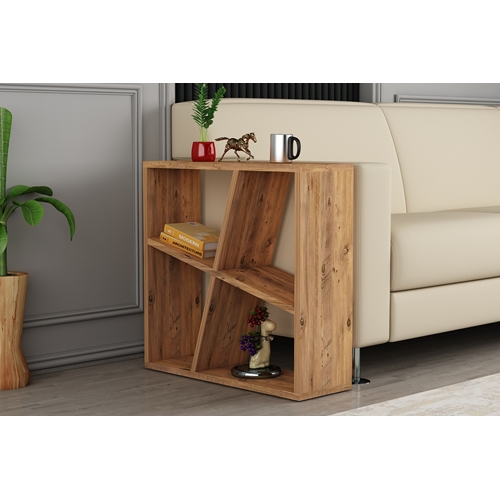 שידה שולחן צד ירדן בגוון אורן אטלנטי TUDO DESIGN