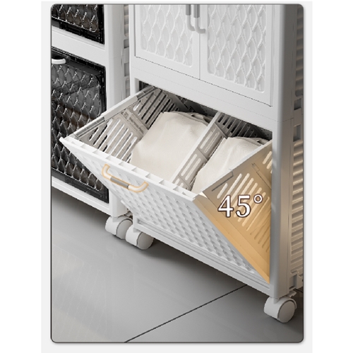 ארון אחסון 2 קומות + מגירות נשלפות ופתיחה אלכסונית