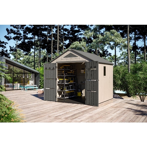 מחסן פלסטיק PLATO C כולל רצפה חזקה Garden Top