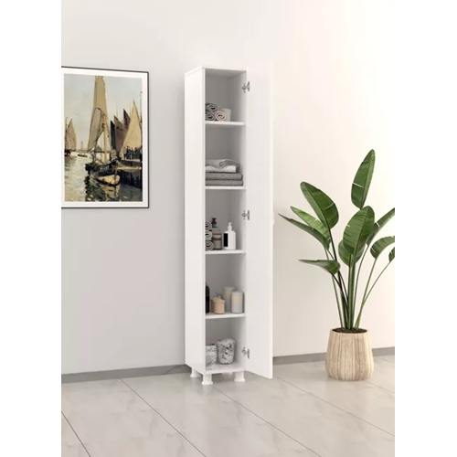 ארון אחסון דלת אחת כולל 4 מדפים דגם 6100