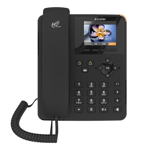 טלפון משרדי VOIP Gigabit עם תצוגה צבעונית Alcatel