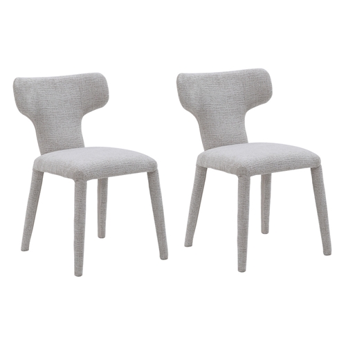 זוג כיסאות לפינת אוכל מרופדים בד קנזס HOME DECOR