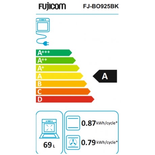 תנור בנוי פוג'יקום מכני FUJICOM FJ-BO925BK שחור