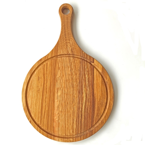 קרש חיתוך עגול עם ידית 44x30 ס''מ דמוי מטקה