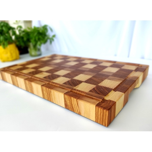 בוצ'ר מקצועי עם תעלת ניקוז End Grain 40x30