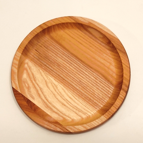 כלי הגשה עגול 20 ס''מ מעץ מלא