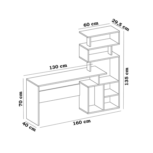 שולחן עבודה דגם next מבית HOMAX