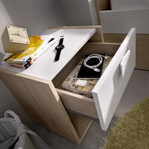 שידת לילה עם מגירה דגם מיוזיק HOME DECOR