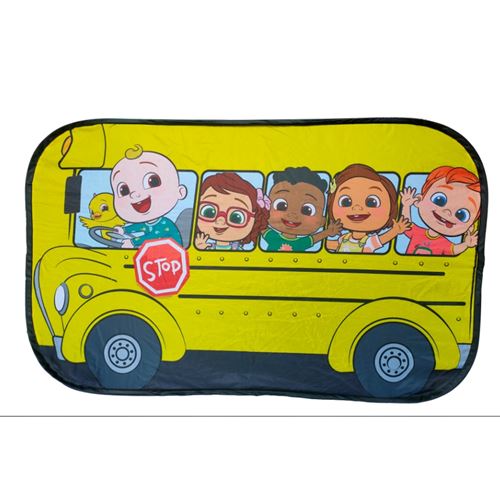 אוהל קוקומלון בעיצוב אוטובוס בית ספר צהוב עם דמויות מאויר...