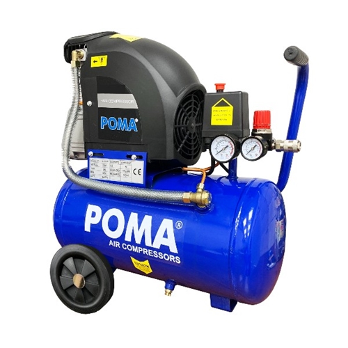 קומפרסור 24 ליטר + סט מושלם 5 חלקים POMA