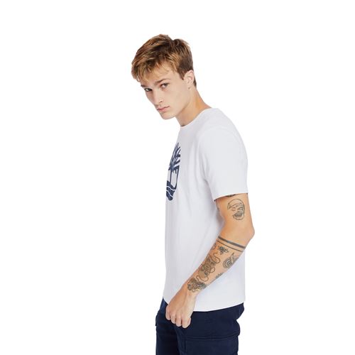 טי שירט שרוול קצר Timberland לגברים דגם Kennebec River Tree