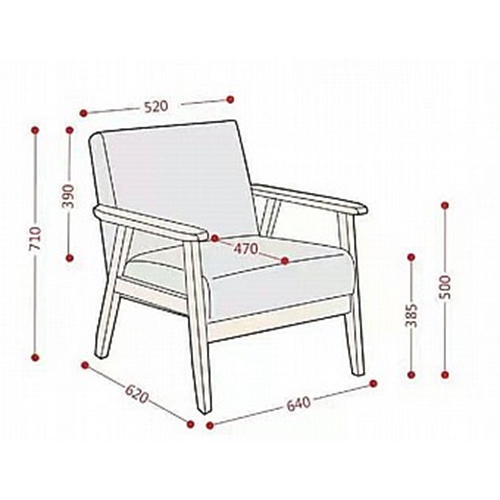 כורסא מעוצבת MSH-7-8 מבית ROSSO ITALY