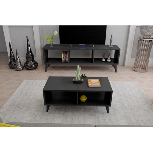 סט מזנון ושולחן לסלון דגם סביון מבית TUDO DESIGN