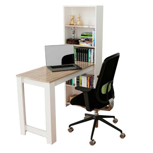 שולחן עבודה כולל מדפים דגם אביגיל