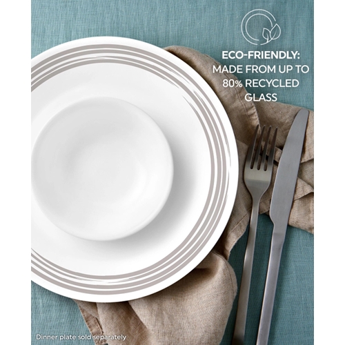 סט צלחות קורל 18 חלקים ל 6 סועדים Brushed Silver