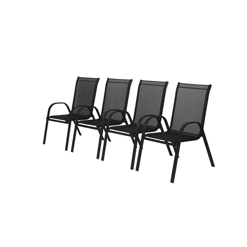 פינת אוכל שולחן זכוכית שקופה + 4 כיסאות סול PLAYA