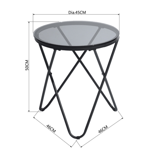 שולחן צד דגם CANALES S מבית HOMAX
