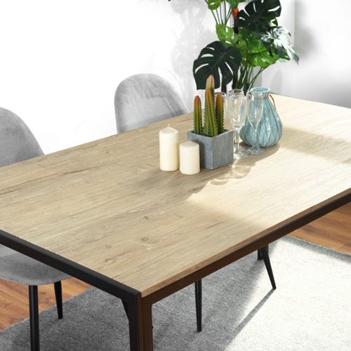 שולחן אוכל קלאסי בצבע אלון דגם 150 Homax VARGAS