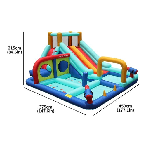 מתקן מתנפח עם מגלשה DD-73027 מבית Doctor Dolphin