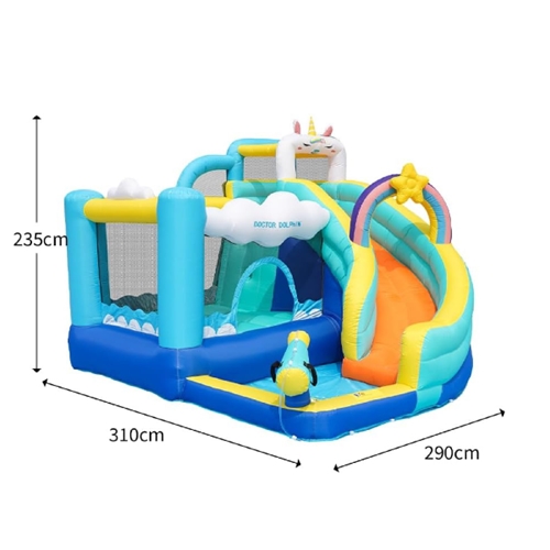 מתקן מתנפח עם מגלשה דגם Doctor Dolphin DD-73056T